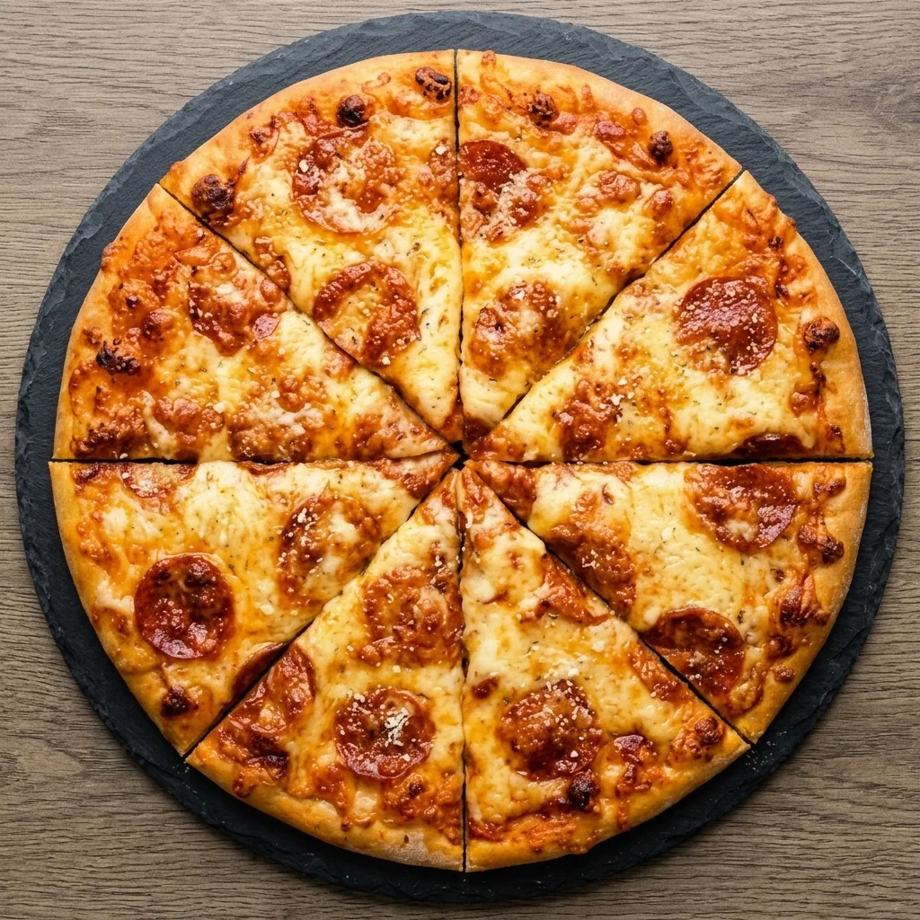 Pepperoni pizza from Mondo Pizza in downtown Edmonton
